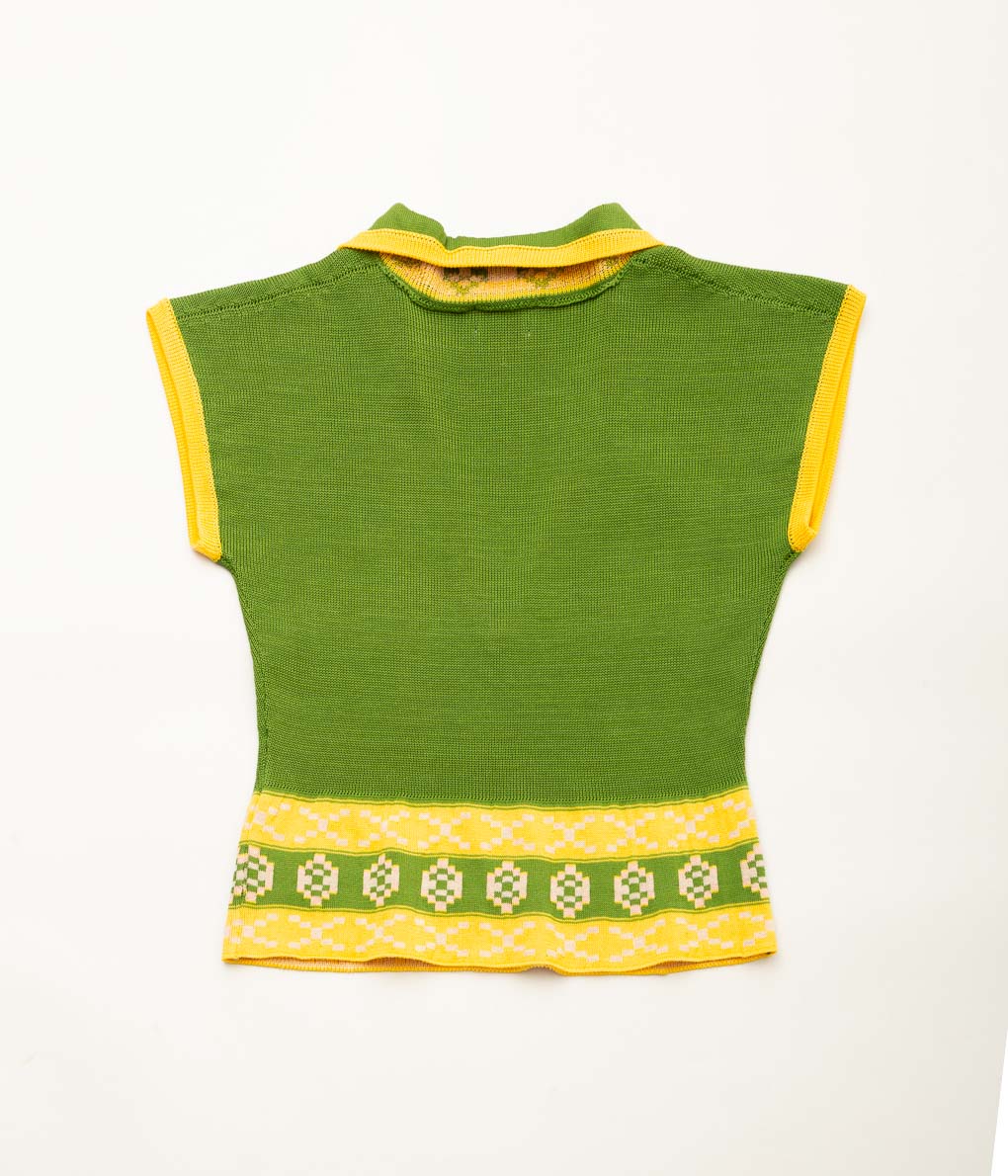 BODE ''WELLFLEET JACQUARD TOP'' (GREEN)