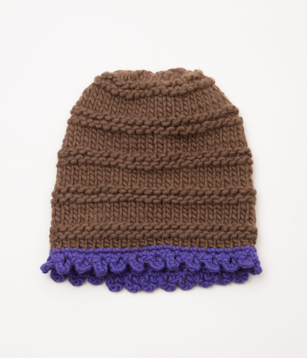 ELEPH ''SUUS HAT HANDKNIT'' (BROWN)