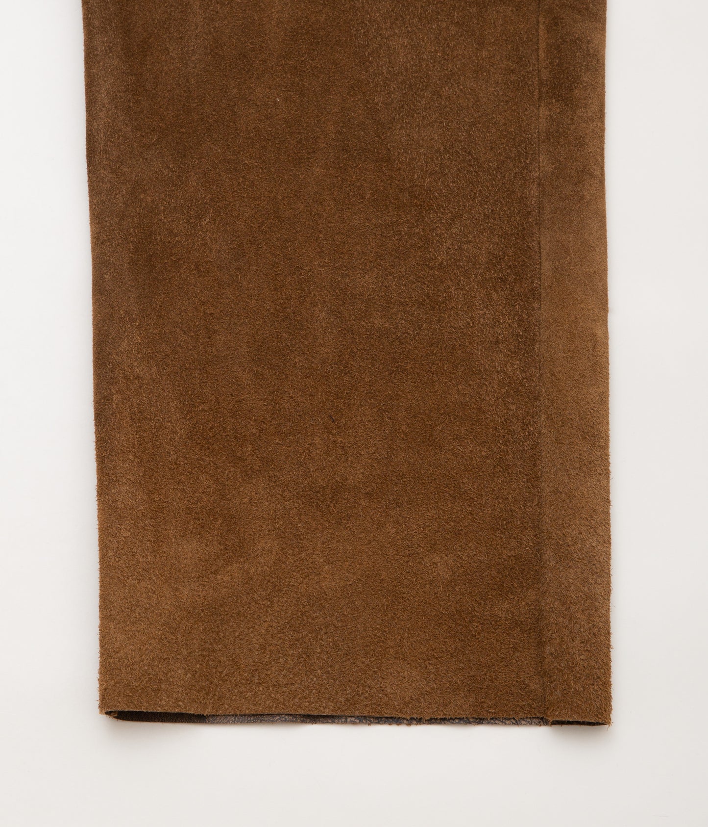 GABRIELA COLL GARMENTS ''NO.249 LEATHER FULL TROUSERS'' (BROWN SUEDE)