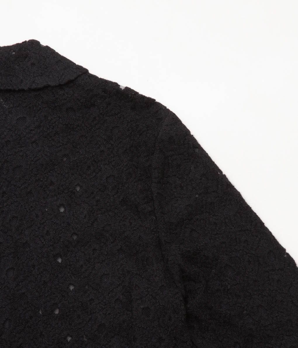 OLDMAN'S TAILOR ''LACE FLOWER JACKET'' (BLACK)