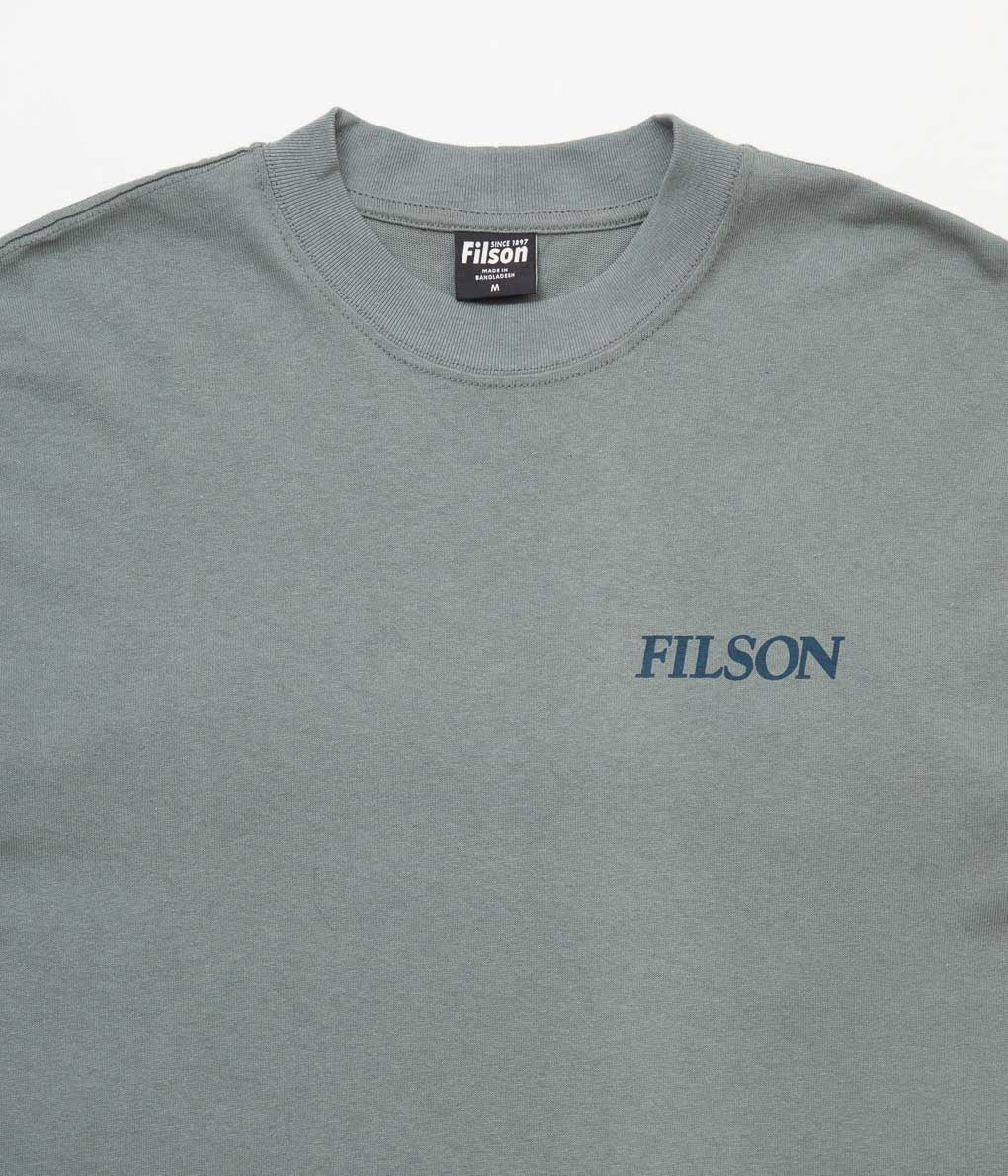 FILSON "FRONTIER GRAPHIC TEE"(FADED SAGE/SALMON)