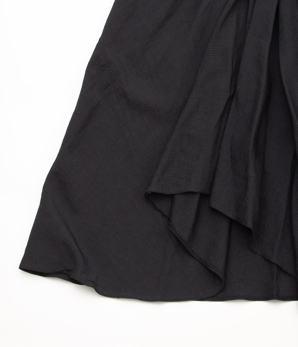 WHITEREAD "CIRCLE POCKET SKIRT"(STRAITED GREY PINSTRIPE)