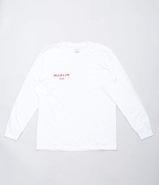 OLD SOLDIER "MARLIN 1930 L/S TEE"(WHITE)