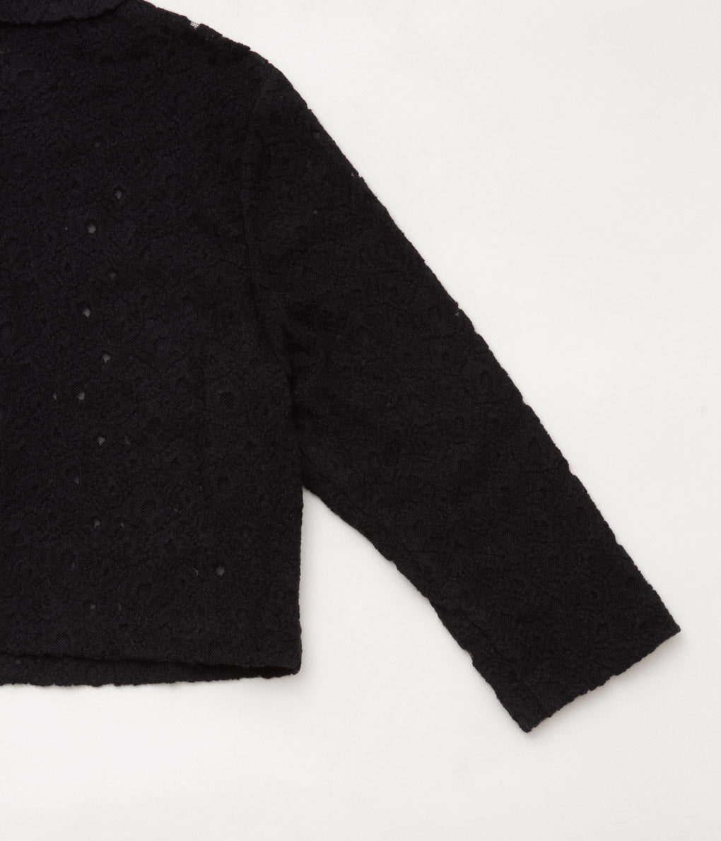 OLDMAN'S TAILOR ''LACE FLOWER JACKET'' (BLACK)