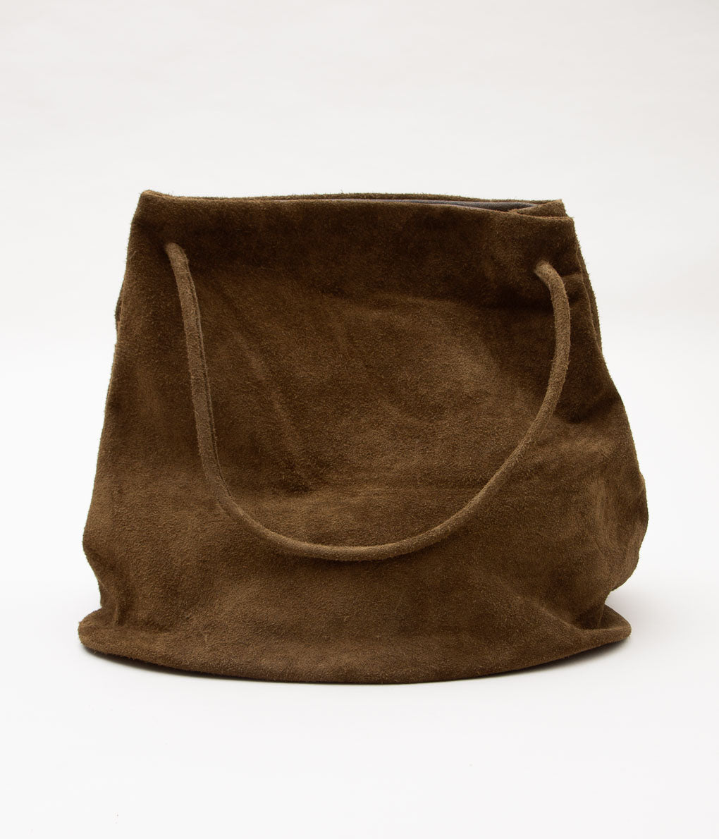 GABRIELA COLL GARMENTS ''NO.17 HOOF BAG'' (BROWN SUEDE)