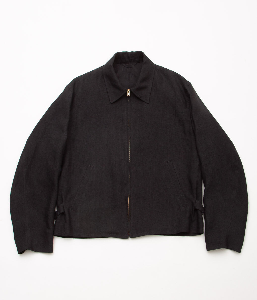COMOLI  "カナパ ジップショートジャケット"(BLACK)