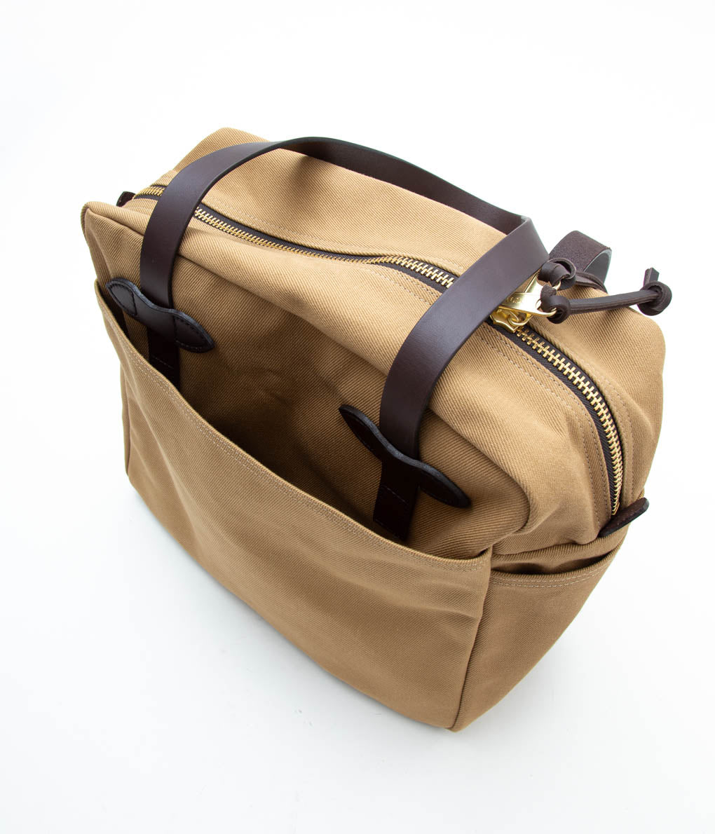 Filson Rugged Twill Tote Bag With Zipper Tan