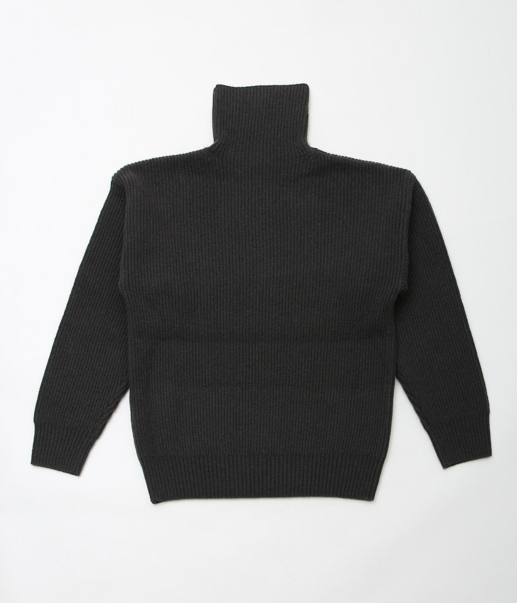 SEYA. ''TURTLE NECK CLOUD SWEATER'' (CRIMSON GREY)