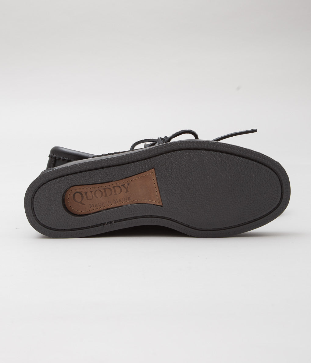 QUODDY TRAIL MOCCASIN ''BLUCHER'' (BLACK)