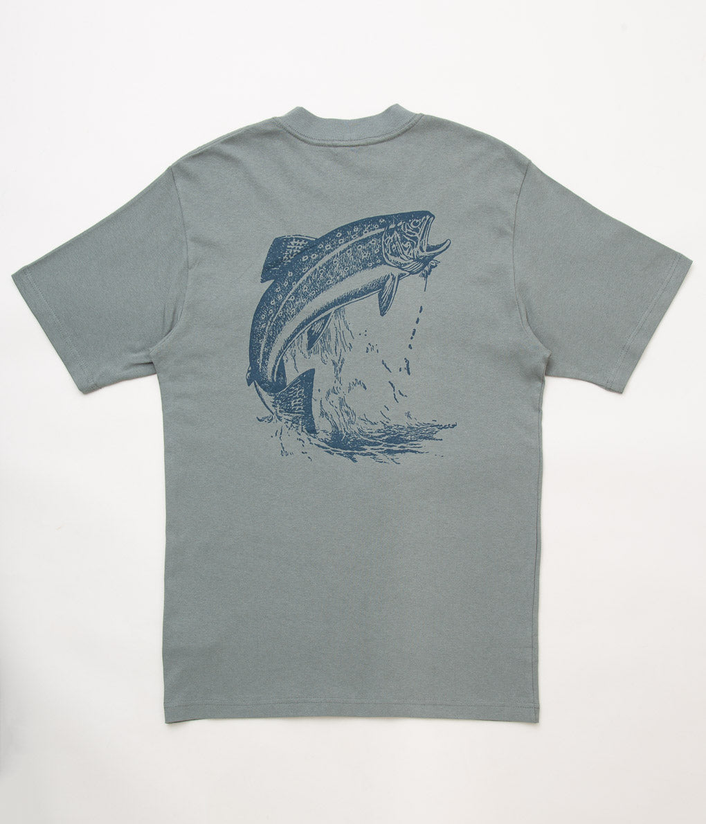 FILSON "FRONTIER GRAPHIC TEE"(FADED SAGE/SALMON)