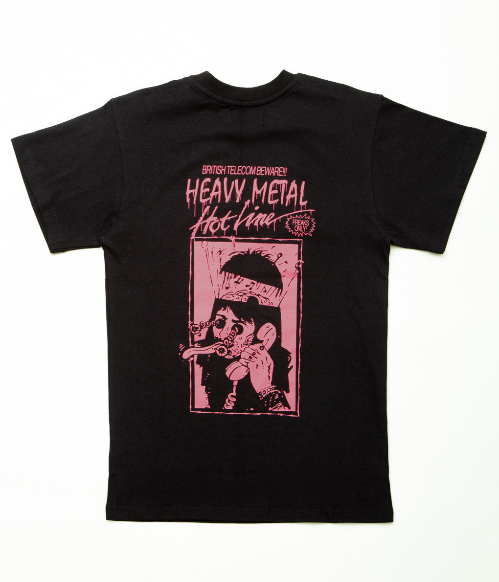 KERRANG!''HEAVY METAL HOTLINE TEE''(BLACK)