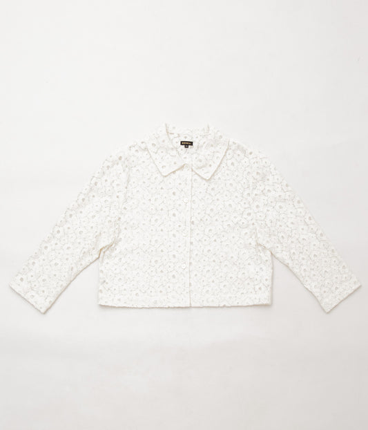 OLDMAN'S TAILOR ''LACE FLOWER JACKET'' (WHITE)