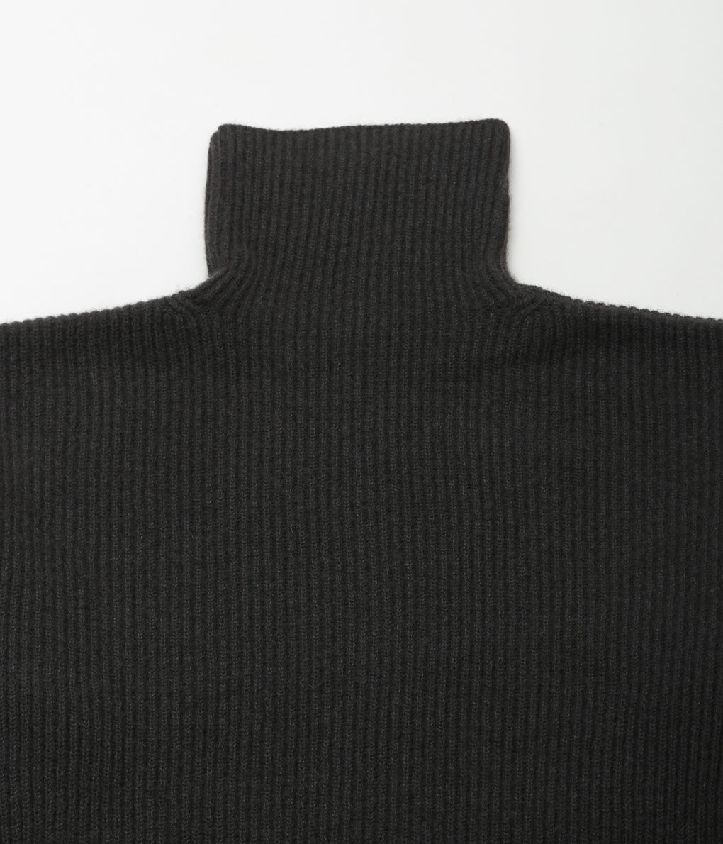 SEYA. ''TURTLE NECK CLOUD SWEATER''(CRIMSON GREY)