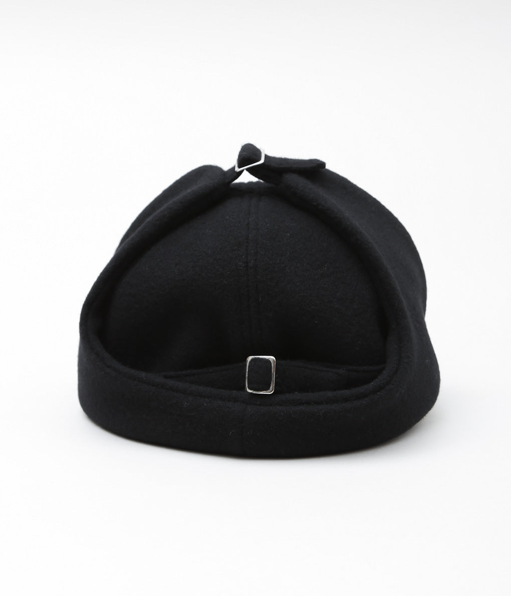 MATURE HA._MIL ''TRAINER CAP EAR FLAP / FLEECE'' (BLACK)