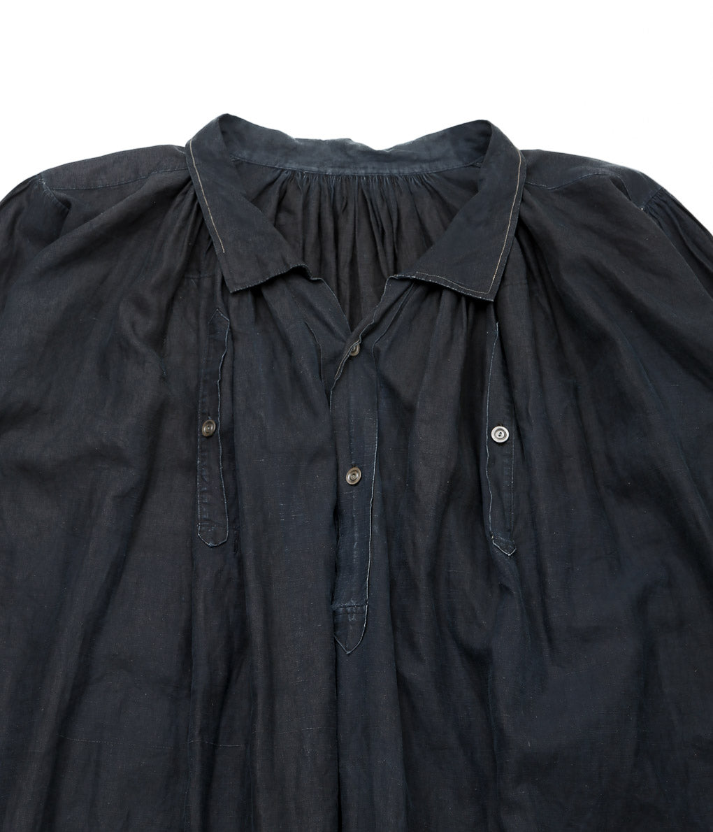 USED&VINTAGE''1890-1900's INDIGO LINEN SMOCK''(INDIGO)