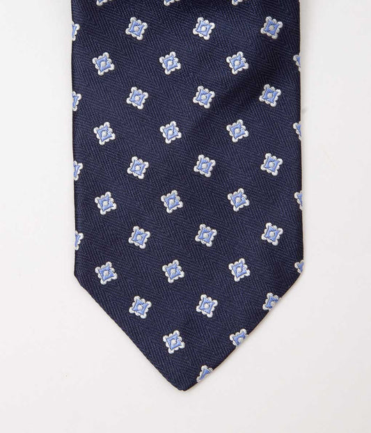 INDIVIDUALIZED ACCESSORIES''SPACED PATTERN TIE'' (NAVY)