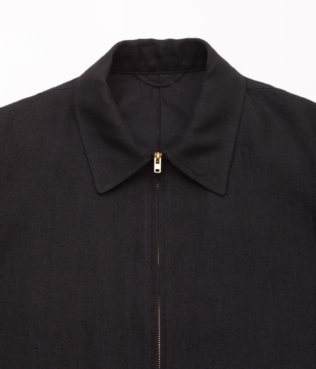COMOLI  "カナパ ジップショートジャケット"(BLACK)