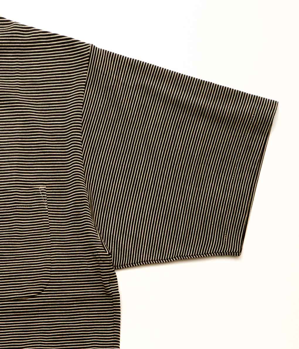 COMOLI''サマーウール 半袖Tシャツ''(BORDER)