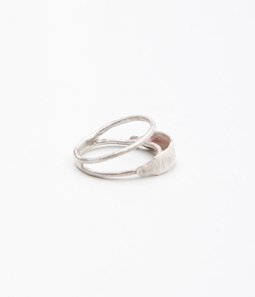 ORNAMENT&CRIME "POETIC DOUBLE RING"(STERLING SILVER)