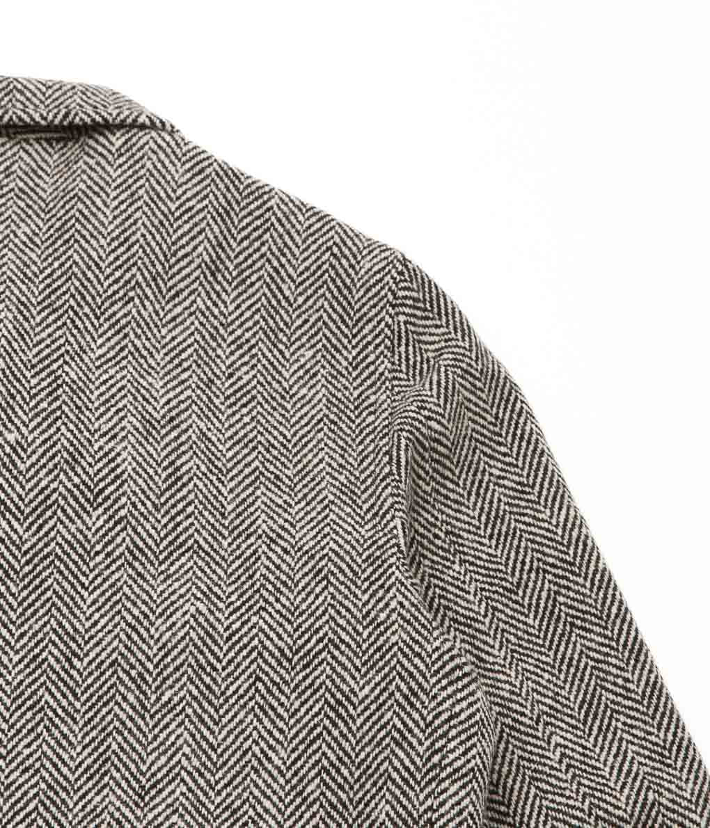 HARRY MUNDY ''LUDLOW JACKET'' (DONEGAL BLACK_WHITE HERRINGBONE)