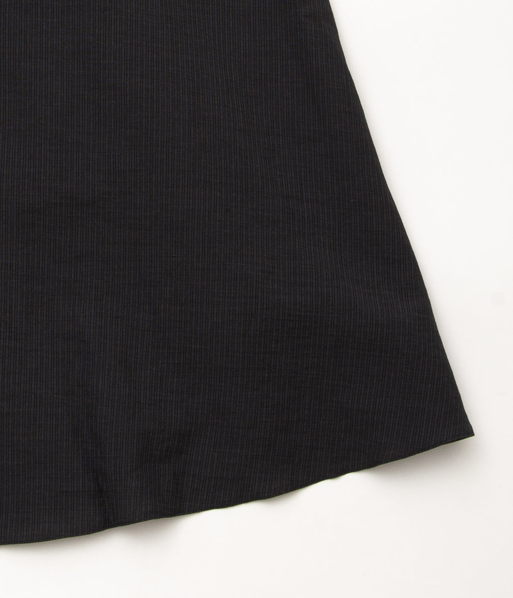 WHITEREAD "CIRCLE POCKET SKIRT"(STRAITED GREY PINSTRIPE)