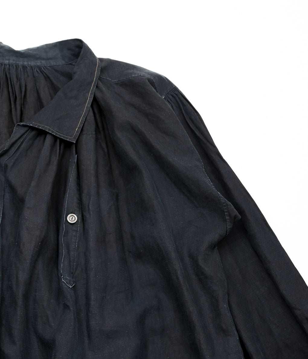 USED&VINTAGE''1890-1900's INDIGO LINEN SMOCK''(INDIGO)