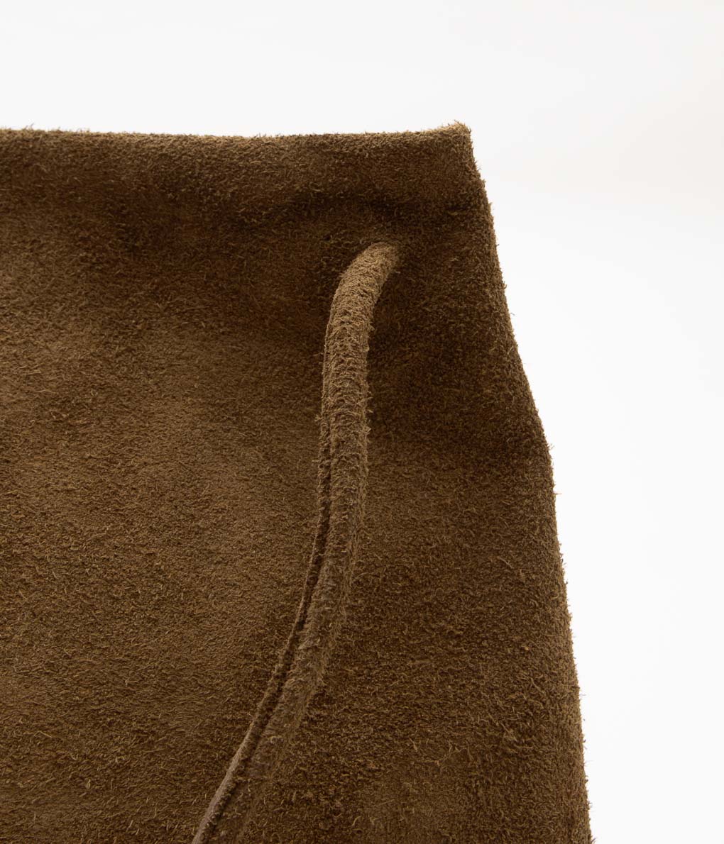 GABRIELA COLL GARMENTS ''NO.17 HOOF BAG'' (BROWN SUEDE)