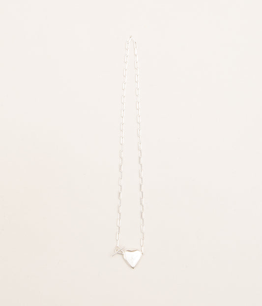 KNOBBLY STUDIO "PETITE HEART LOCKET" (SILVER)