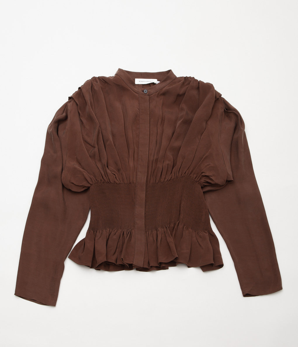 RENATA BRENHA ''ENTRE RIOS SHIRT'' (WASHED BROWN)