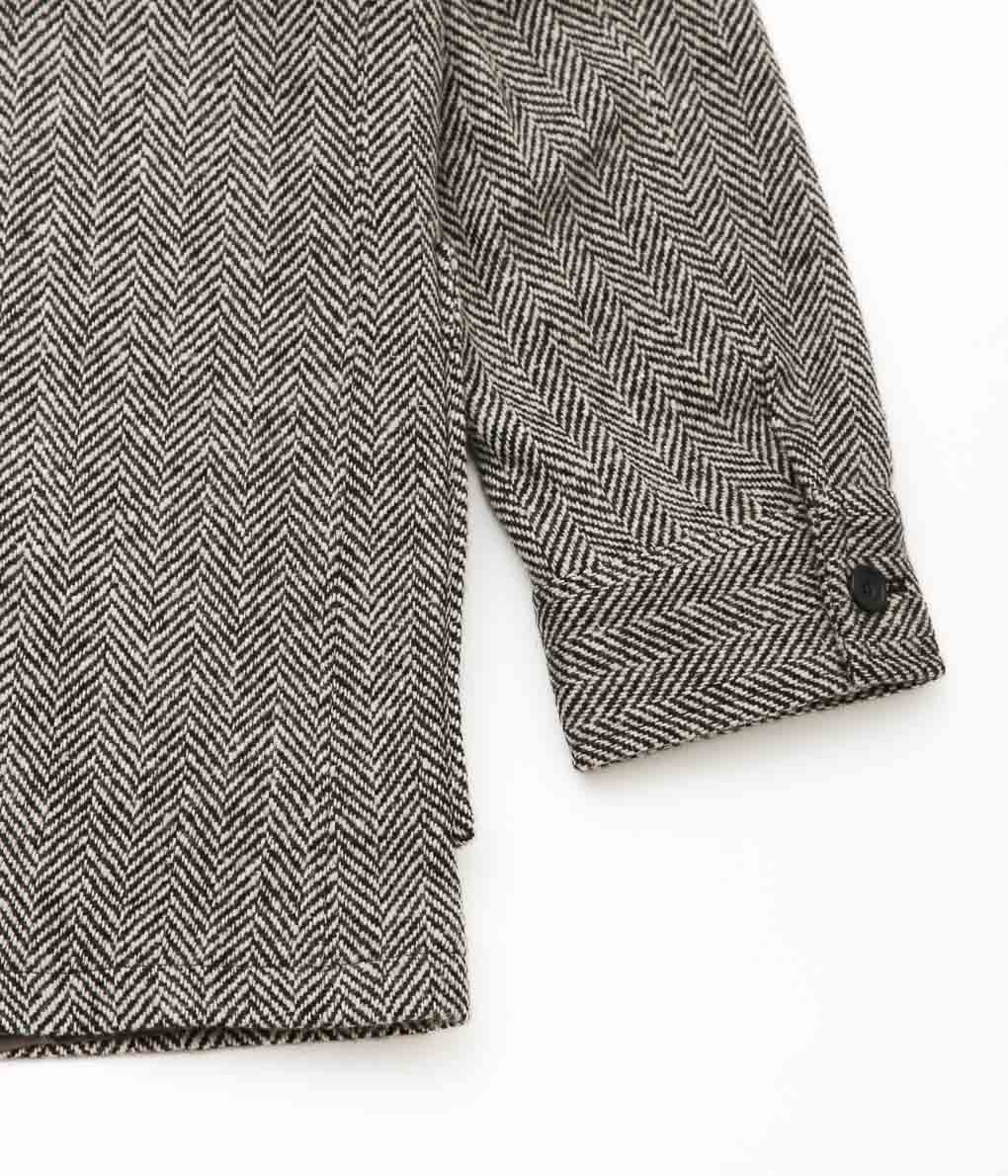 HARRY MUNDY ''LUDLOW JACKET'' (DONEGAL BLACK_WHITE HERRINGBONE)