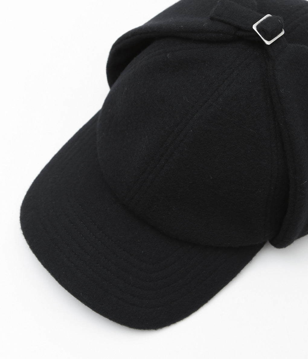 MATURE HA._MIL ''TRAINER CAP EAR FLAP / FLEECE'' (BLACK)