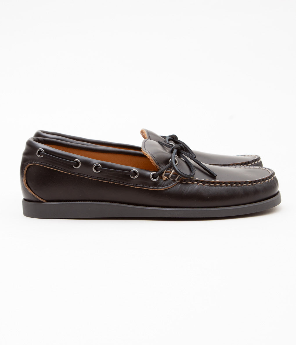 QUODDY TRAIL MOCCASIN ''CANOE SHOE'' (BLACK)