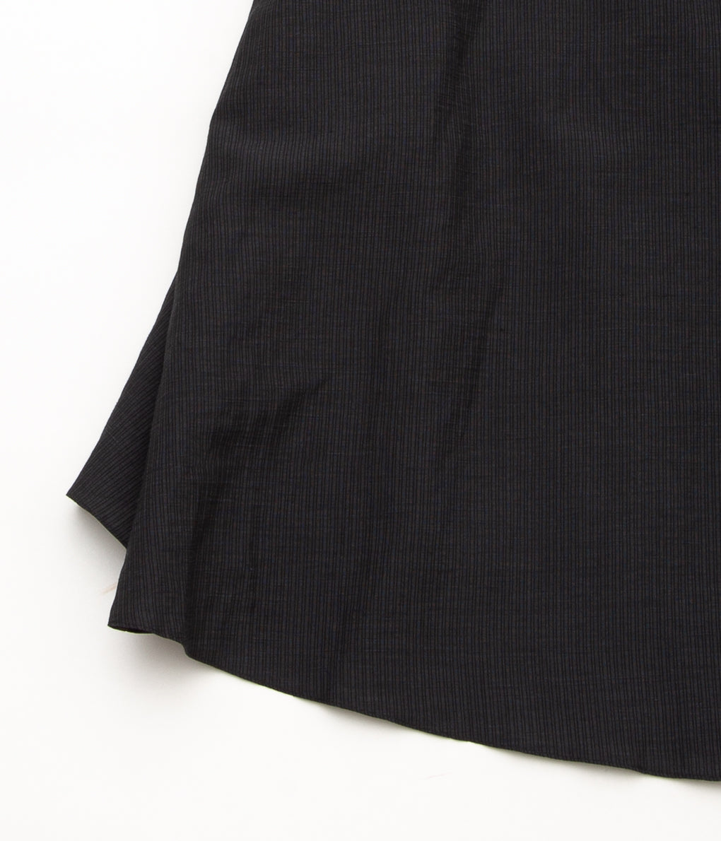 WHITEREAD "CIRCLE POCKET SKIRT"(STRAITED GREY PINSTRIPE)