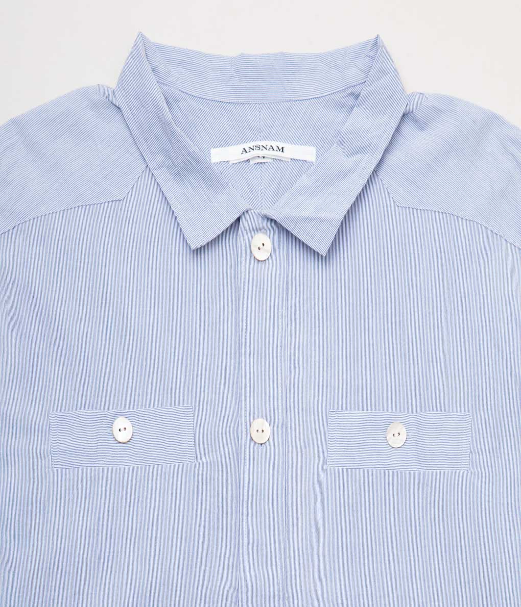 ANSNAM "PULLOVER SHIRT"(BLUE)