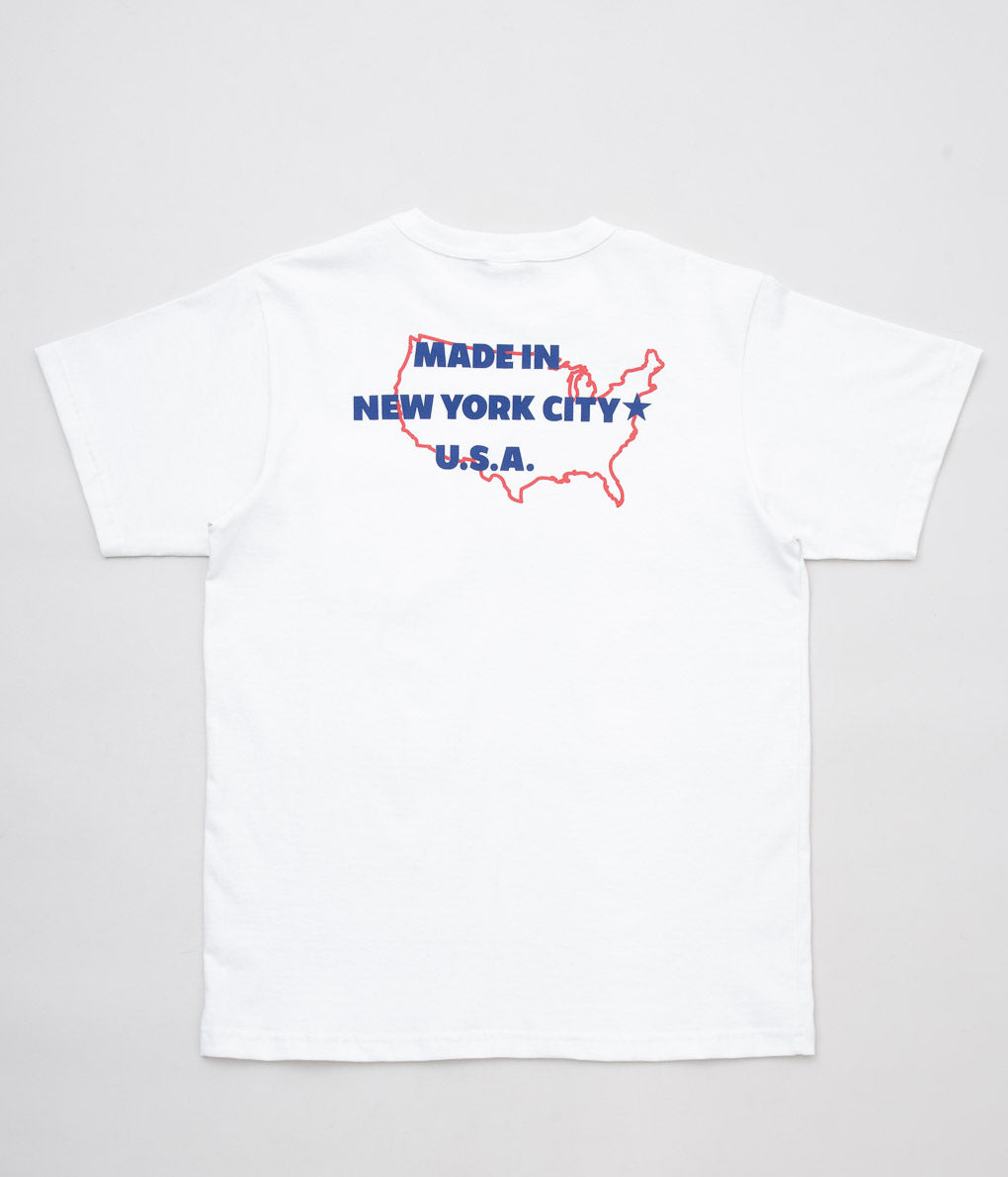 RANDY'S GARMENTS "MADE IN NYC TEE"(WHITE)