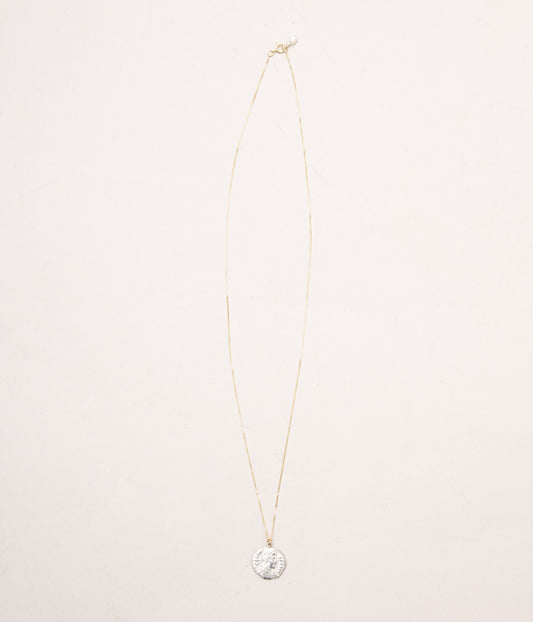 ORNAMENT&CRIME "ROMAN COIN NEW SERIES NECKLACES SILVER WITH 9K GOLD"(SILVER WITH 9K GOLD)