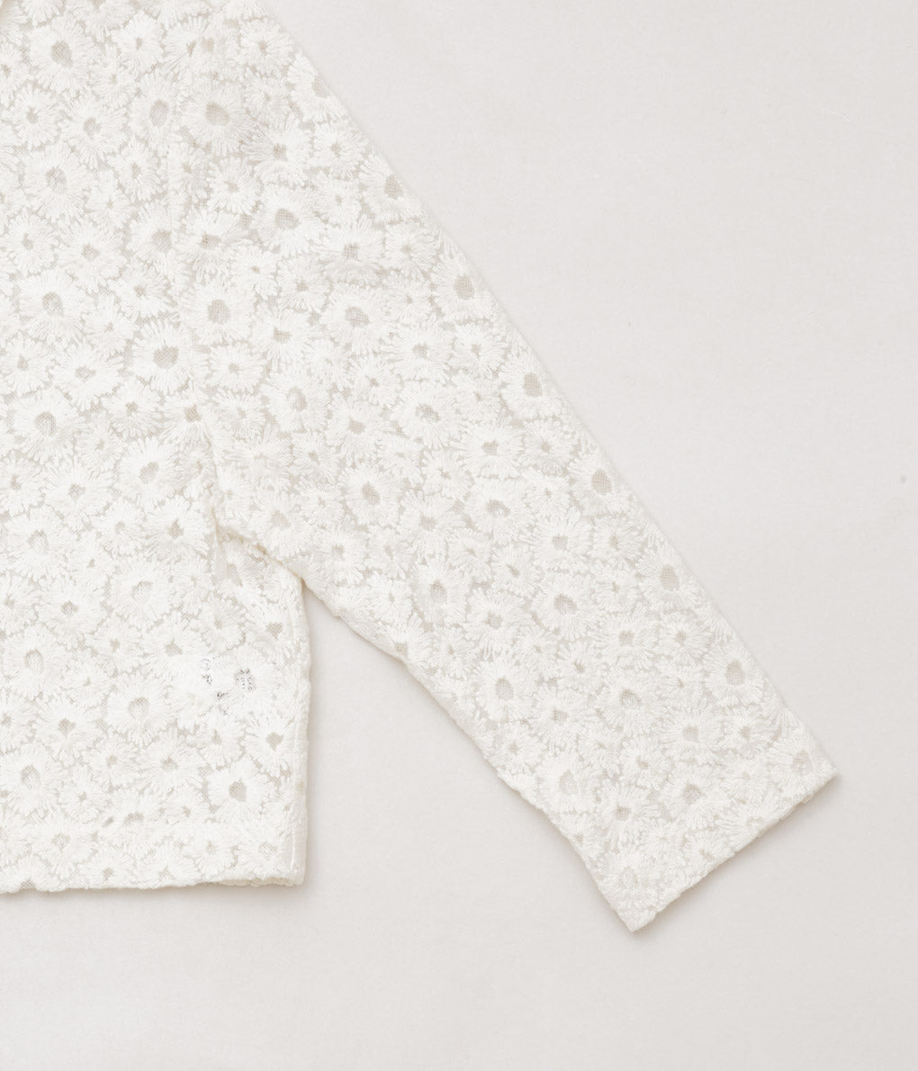 OLDMAN'S TAILOR ''LACE FLOWER JACKET'' (WHITE)