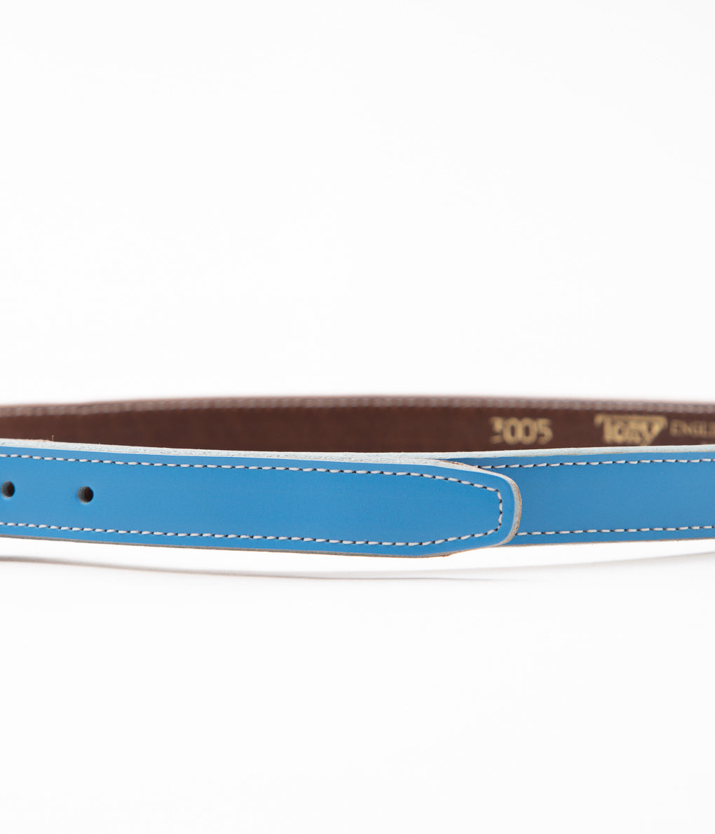 TORY LEATHER ''3005 3/4 BRIDLE LEATHER SPUR BELT'' (ULTRA BLUE)