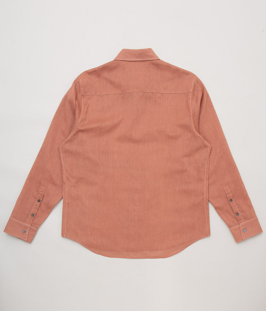 K`ANG''UNISEX 2 FRONT POCKET OVERSIZE SHIRT''(TERRACOTTA)