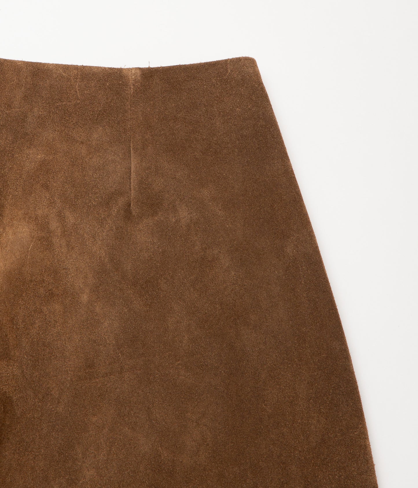 GABRIELA COLL GARMENTS ''NO.249 LEATHER FULL TROUSERS'' (BROWN SUEDE)