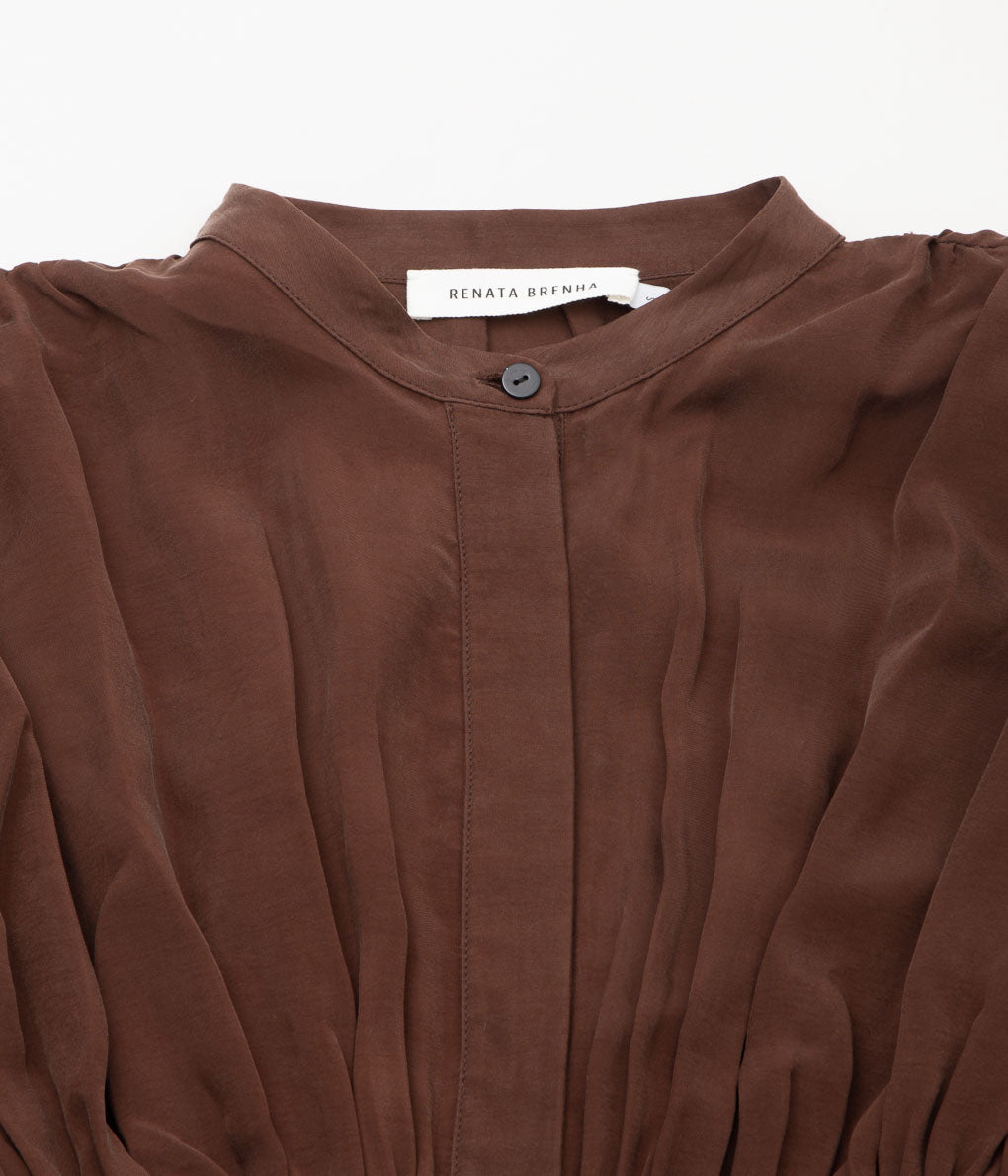 RENATA BRENHA ''ENTRE RIOS SHIRT'' (WASHED BROWN)