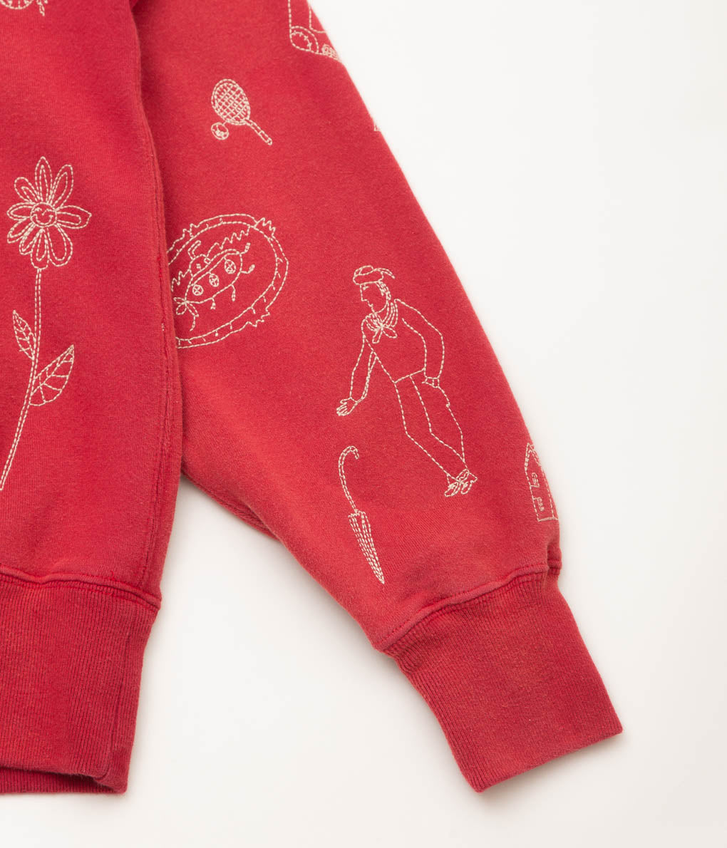 SAMUEL ZELIG ''COMMUNE HOODIE'' (RED)