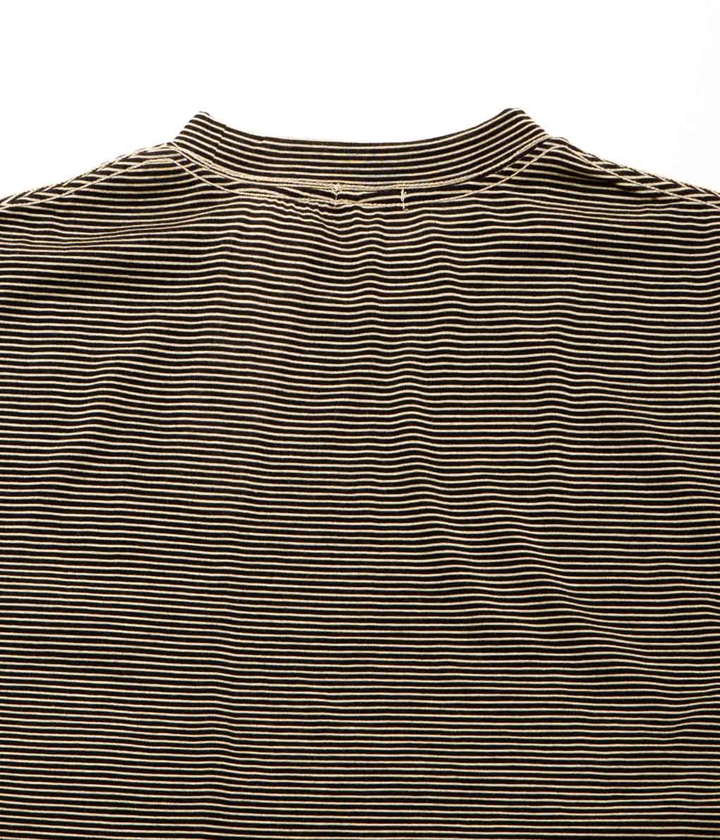 COMOLI''サマーウール 半袖Tシャツ''(BORDER)
