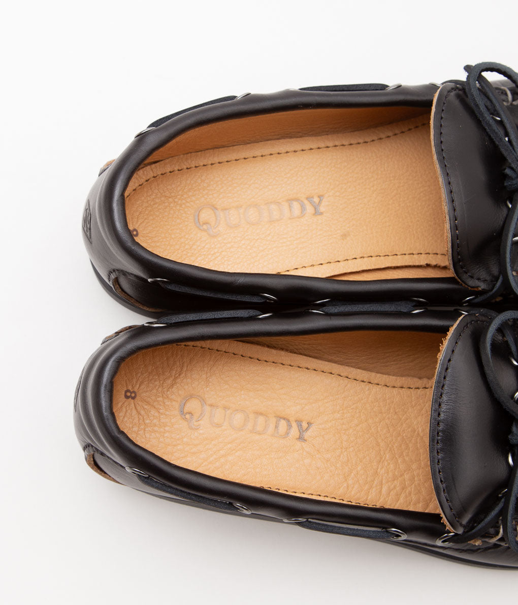 QUODDY TRAIL MOCCASIN ''CANOE SHOE'' (BLACK)