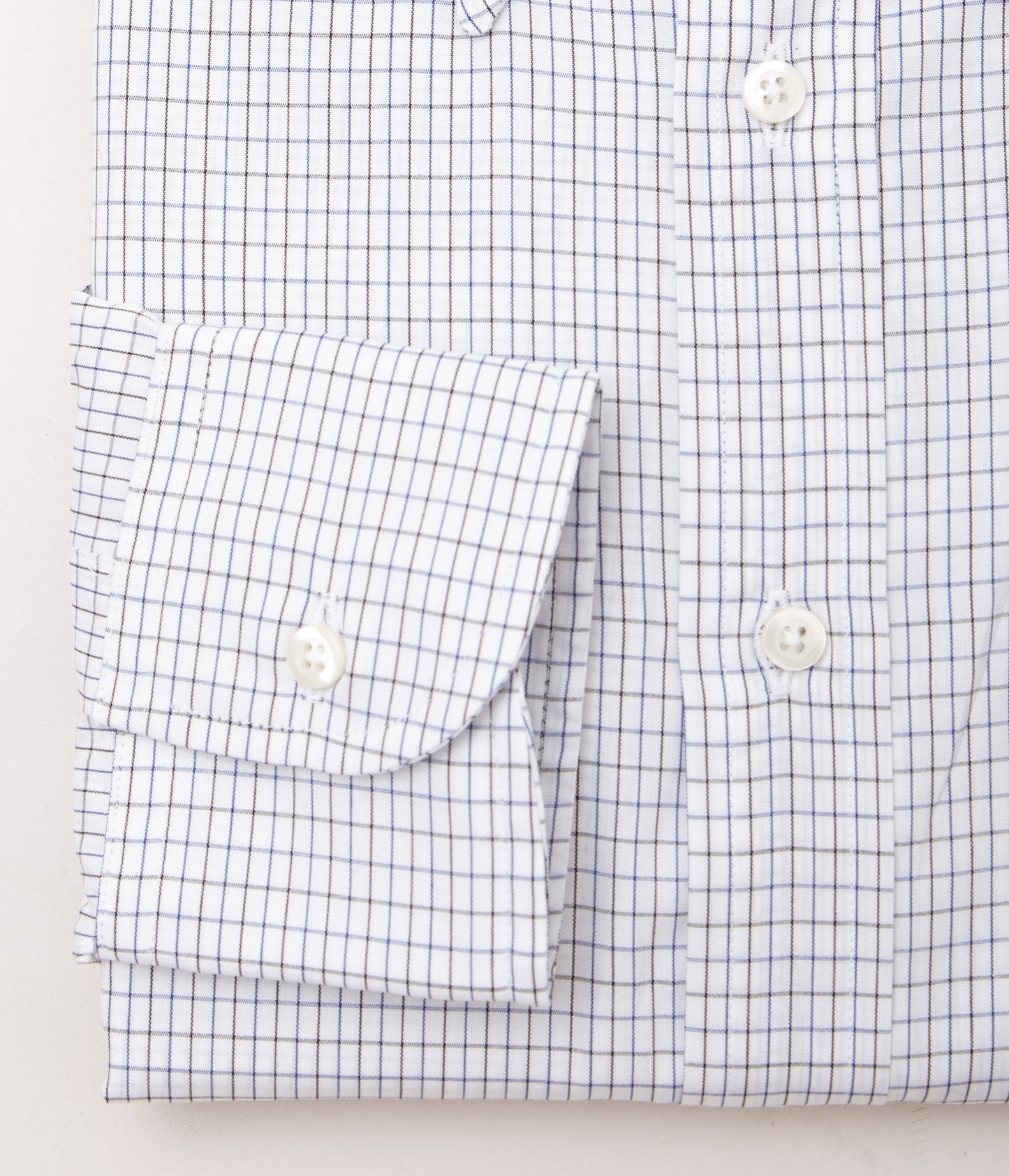 INDIVIDUALIZED SHIRTS "CLASSIC TATTERSALL (CLASSIC FIT BUTTON DOWN SHIRT)" (BLUE/BLACK)