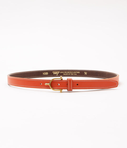 TORY LEATHER "【3005】 EQUESTRIAN INSPIRED BELT"(ORANGE/BRASS)