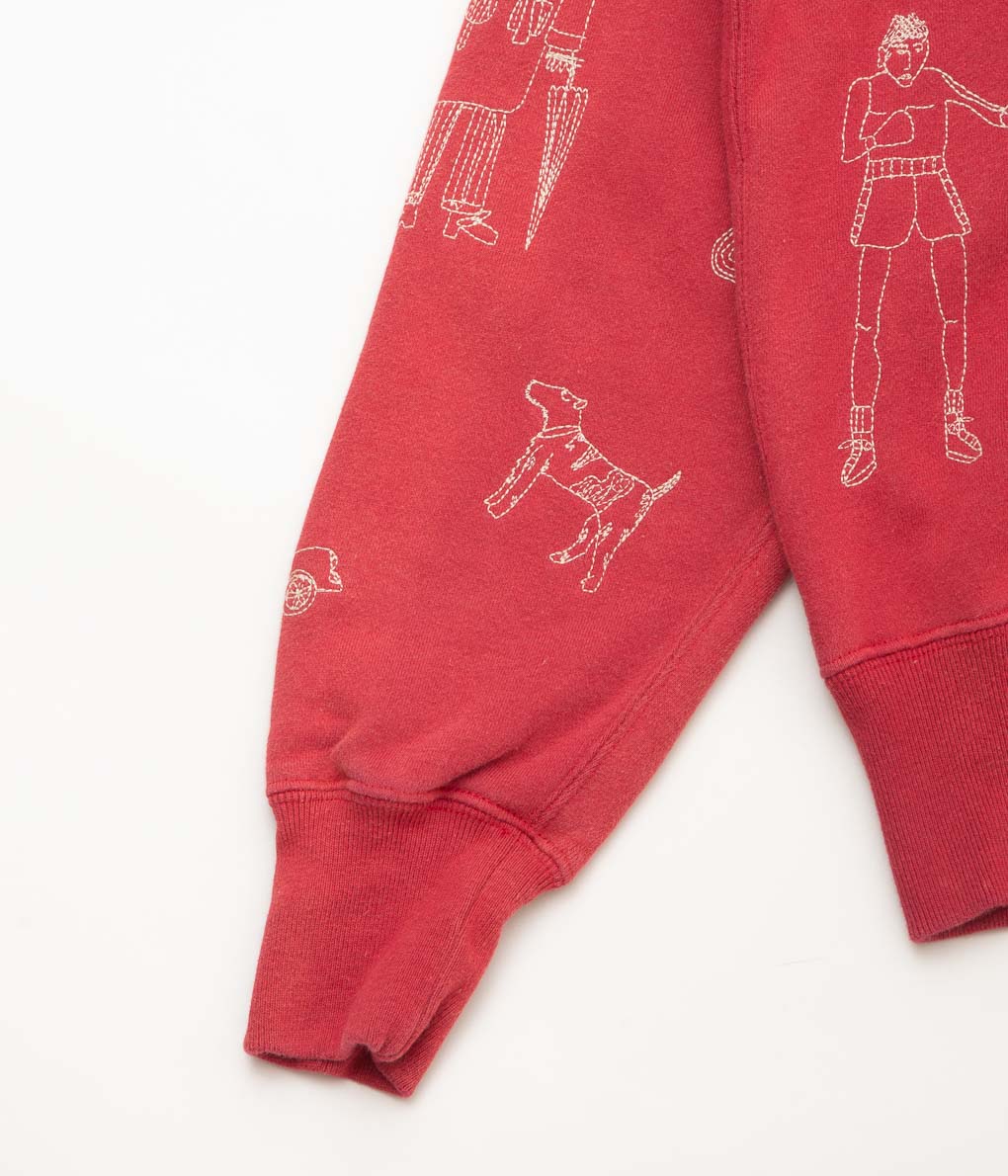 SAMUEL ZELIG ''COMMUNE HOODIE'' (RED)