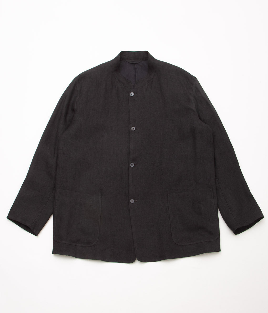 COMOLI  "カナパ スタンドカラージャケット"(BLACK)