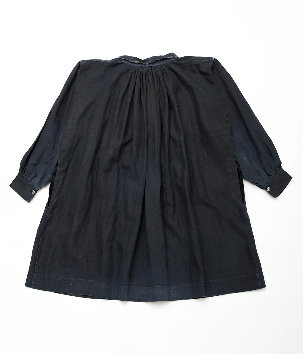 USED&VINTAGE''1890-1900's INDIGO LINEN SMOCK''(INDIGO)