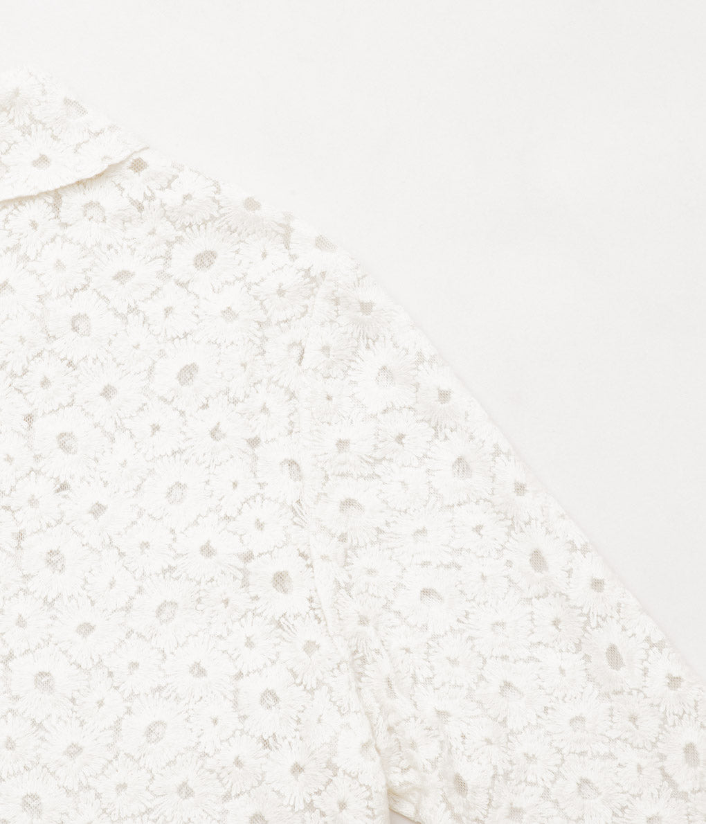 OLDMAN'S TAILOR ''LACE FLOWER JACKET'' (WHITE)